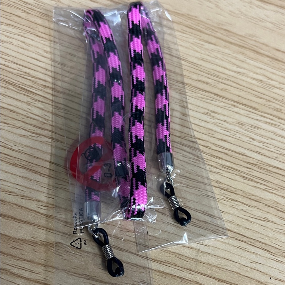 Pink and Black glasses  Lanyards